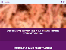 Tablet Screenshot of kiako.org